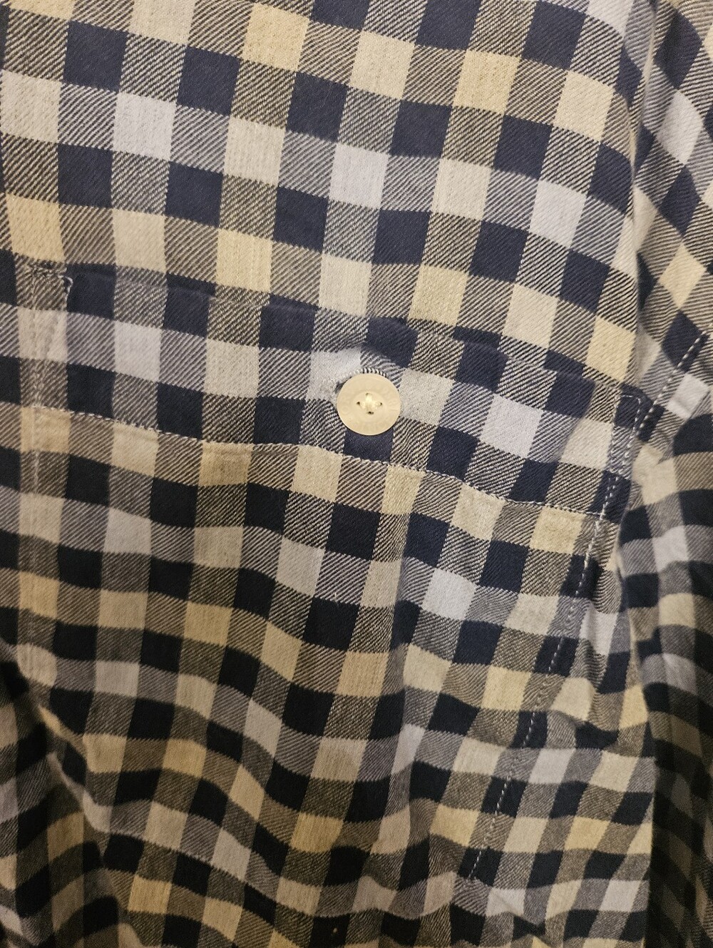 Orvis Classic Collection Men’s XL 100% Cotton Blue Long Sleeve Button Shirt - Picture 5 of 9